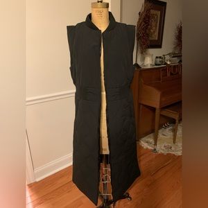 ANTHROPOLOGIE Long Black Puffer Jacket (one size fits all) NEW WITH TAGS